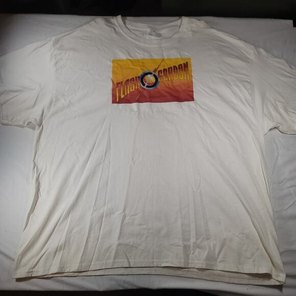 Flash Gordon Gildan Crew Neck Graphic Short Sleeve T Shirt Mens Size 3XL White - Picture 2 of 9